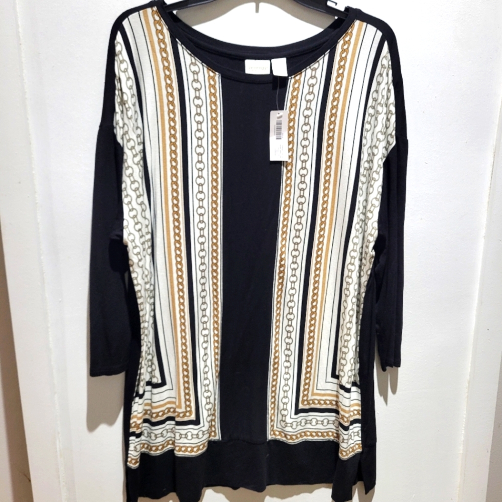 Chico's scarf print top Blouse